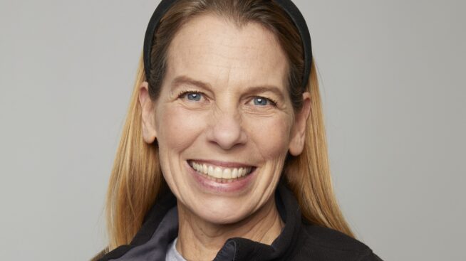 A smiling woman
